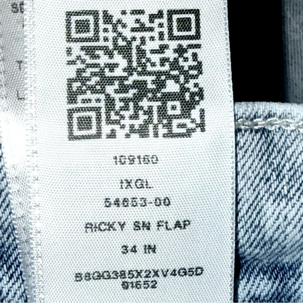 👖🛹 TRUE RELIGION Ricky Relaxed Straight Jeans Light Wash Flap Pocket Men’s Sz 29